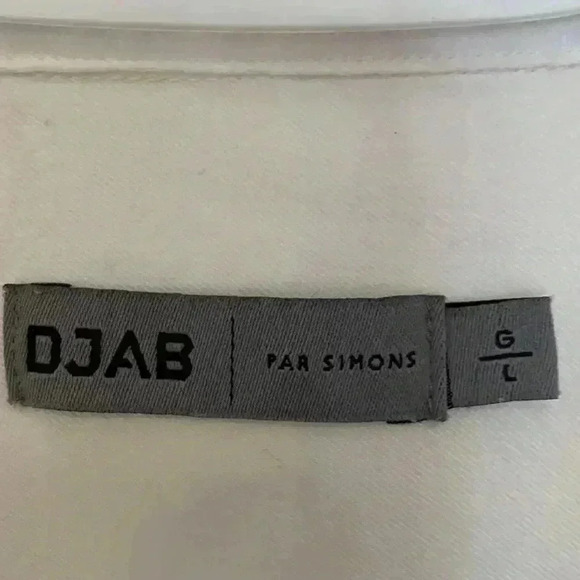 Simons DJAB men’s bright white, short sleeve, 100%  cotton button-down shirt - Picture 4 of 6